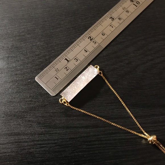 Natural Druzy Agate Bracelet - Picture 3 of 3